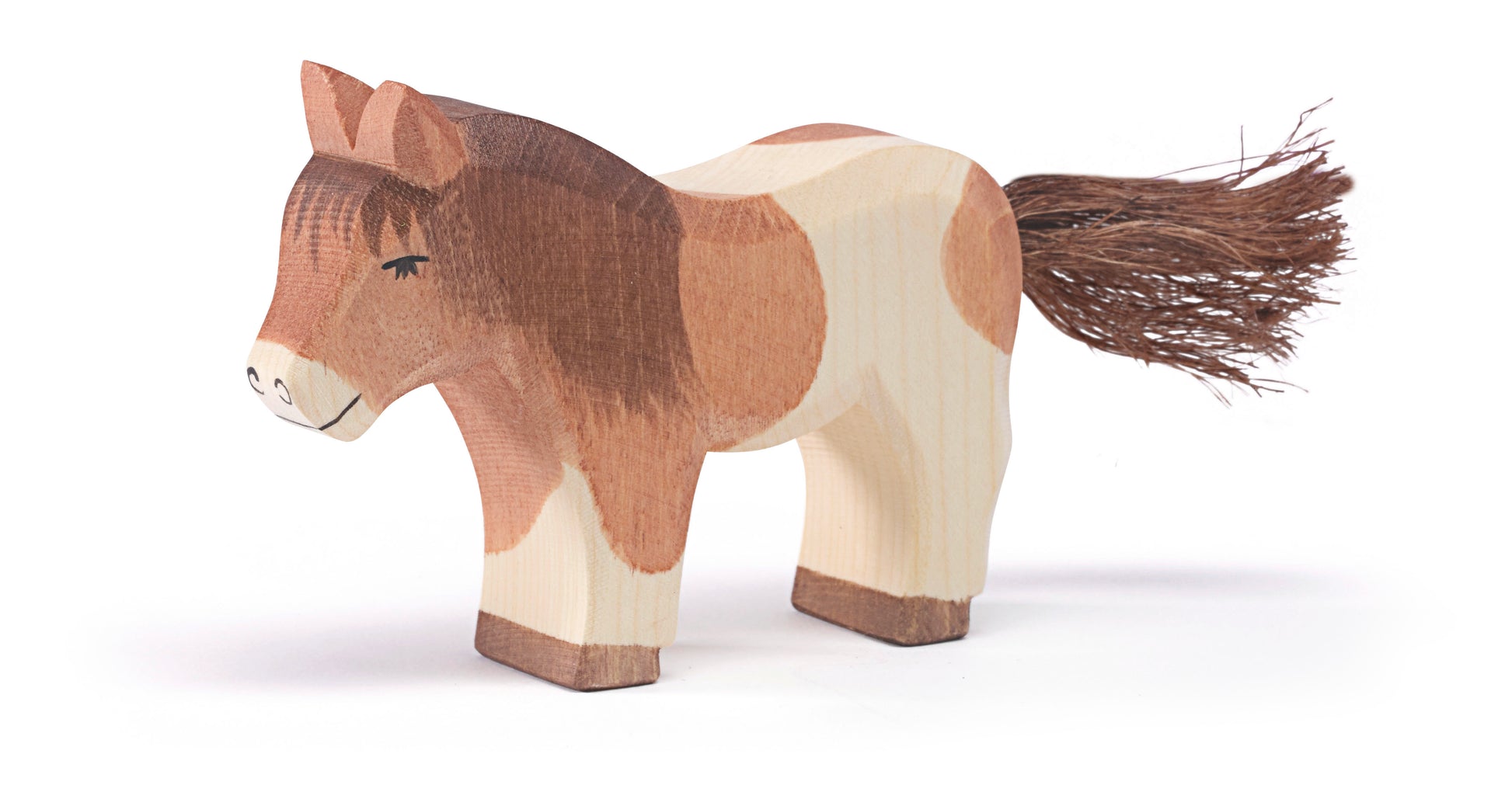 Ostheimer Ostheimer - Shetland Pony standing- Wooden animal - Pearls & Swines