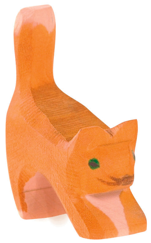 Ostheimer Ostheimer - Cat small head low - Wooden animal - Pearls & Swines