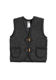 Alwero Alwero - Body Warmer Alpen Junior - Graphite - Pearls & Swines