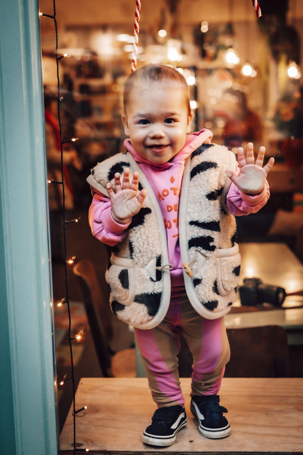 Alwero Alwero - Body Warmer Alpen Junior - Geopard - Pearls & Swines