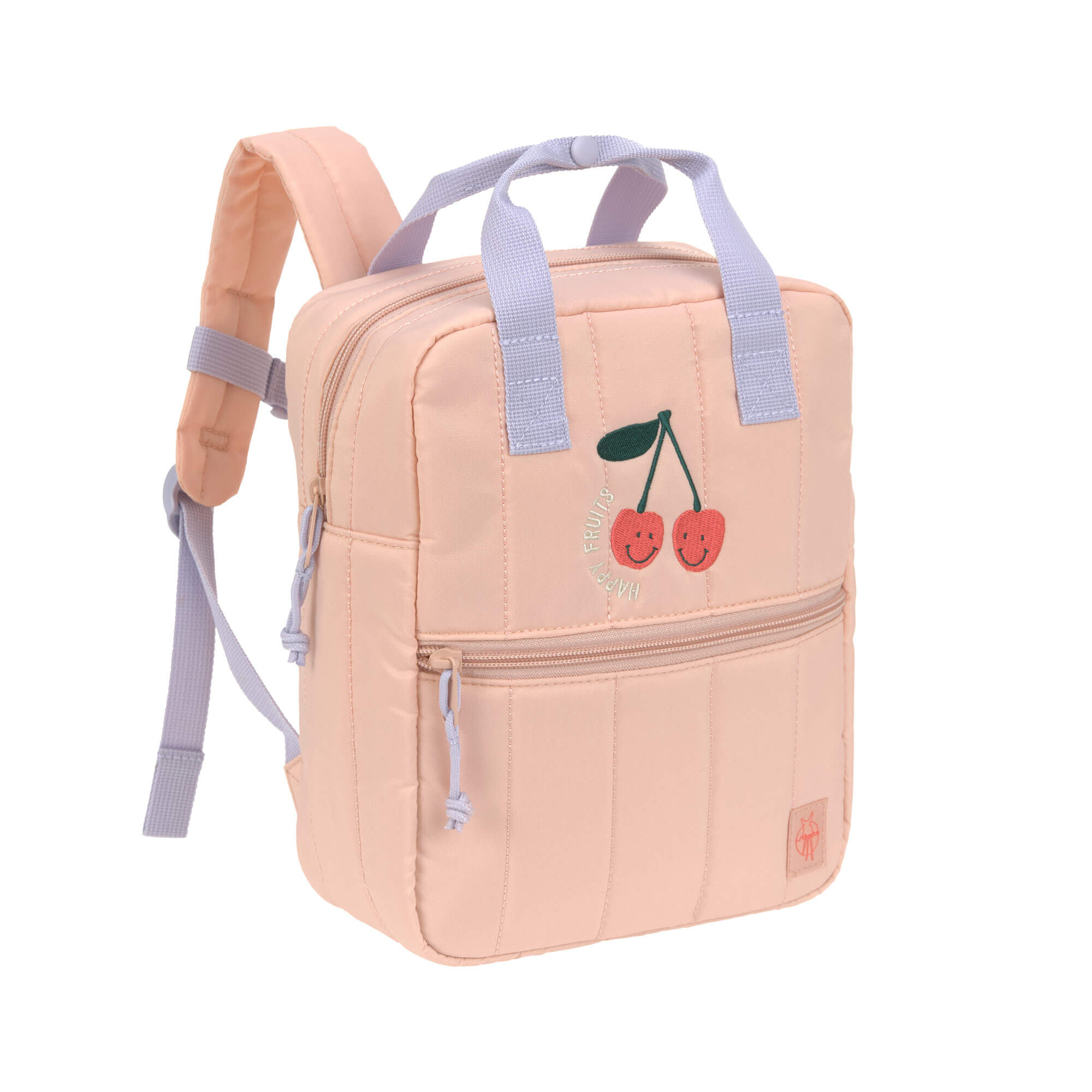 Lässig Lässig - Mini Square Backpack - Little Gang, Cherry Peach - Pearls & Swines