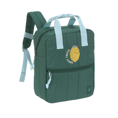 Lässig Lässig - Mini Square Backpack - Little Gang, Lemon dark green - Pearls & Swines