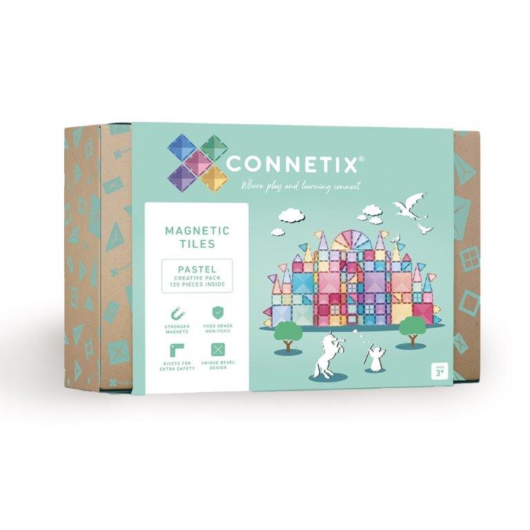 Connetix Tiles Connetix Tiles Pastel Creative Pack 120 pc - Pearls & Swines
