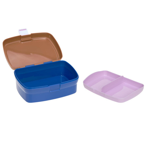 Lässig Lunch Set (Lunchbox & Drinking Bottle) - Little Gang, Smile caramel