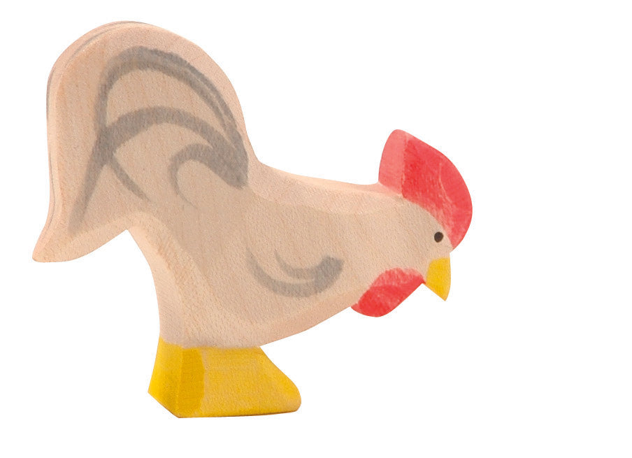 Ostheimer Ostheimer - Rooster white - Wooden animal - Pearls & Swines