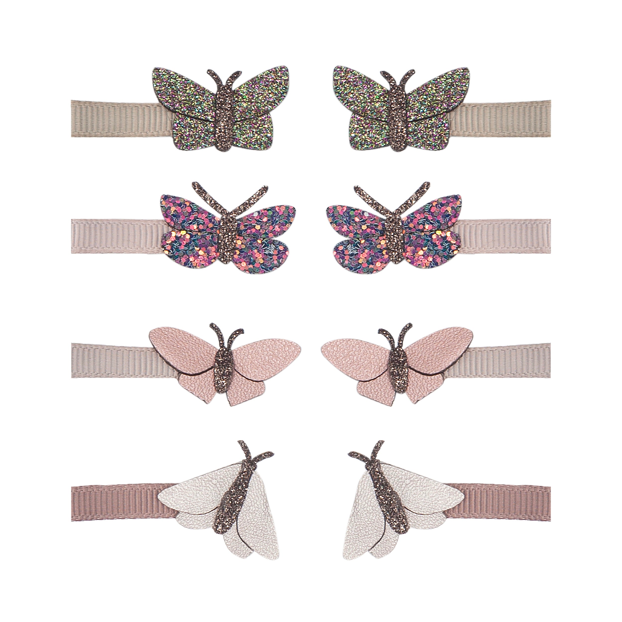 Mimi & Lula Mimi & Lula Rainforest Butterfly Mini Clips - Pearls & Swines