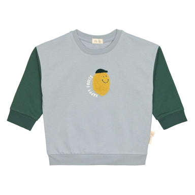 Lässig Lässig - Kids Sweater GOTS - Lemon, light blue - Pearls & Swines