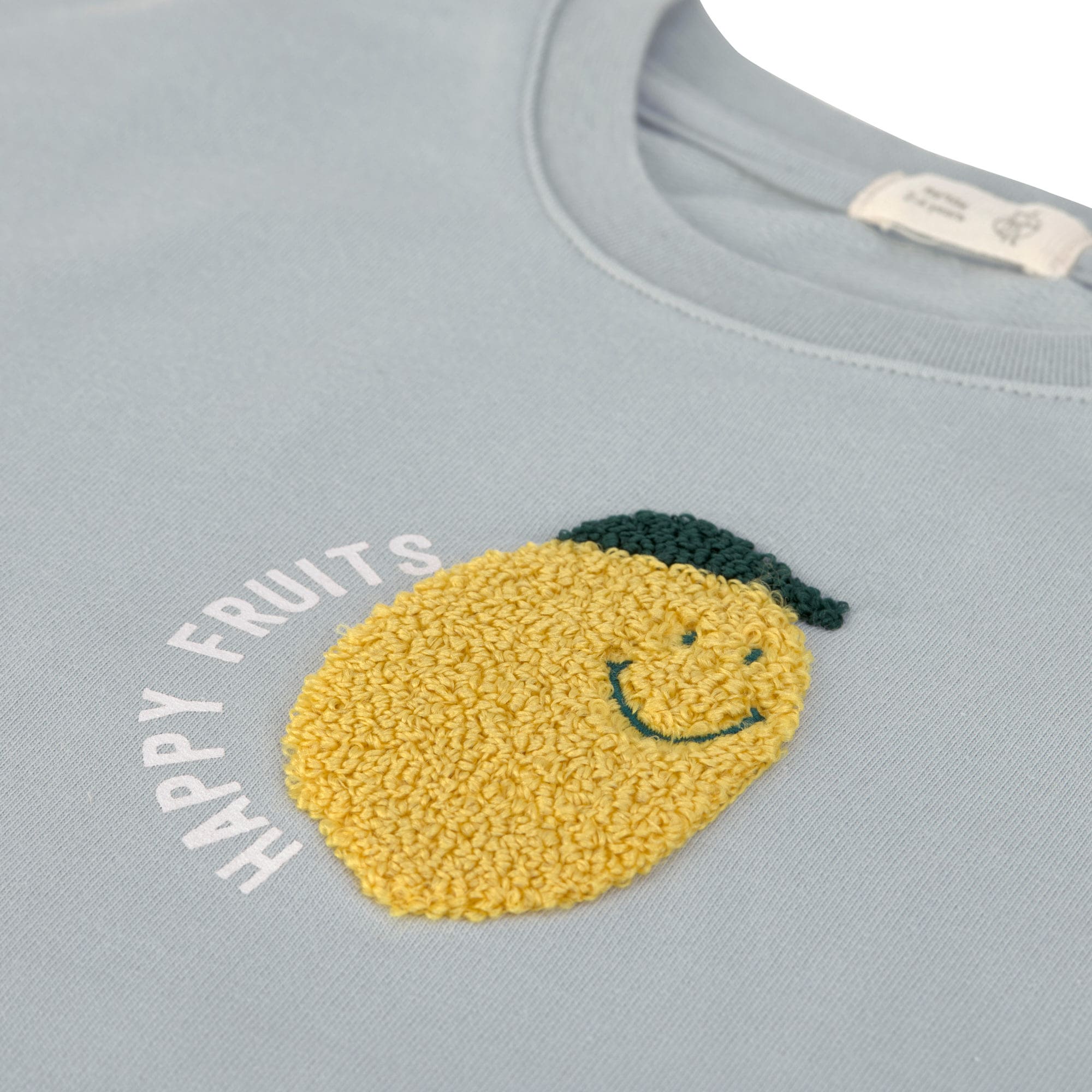 Lässig Lässig - Kids Sweater GOTS - Lemon, light blue - Pearls & Swines