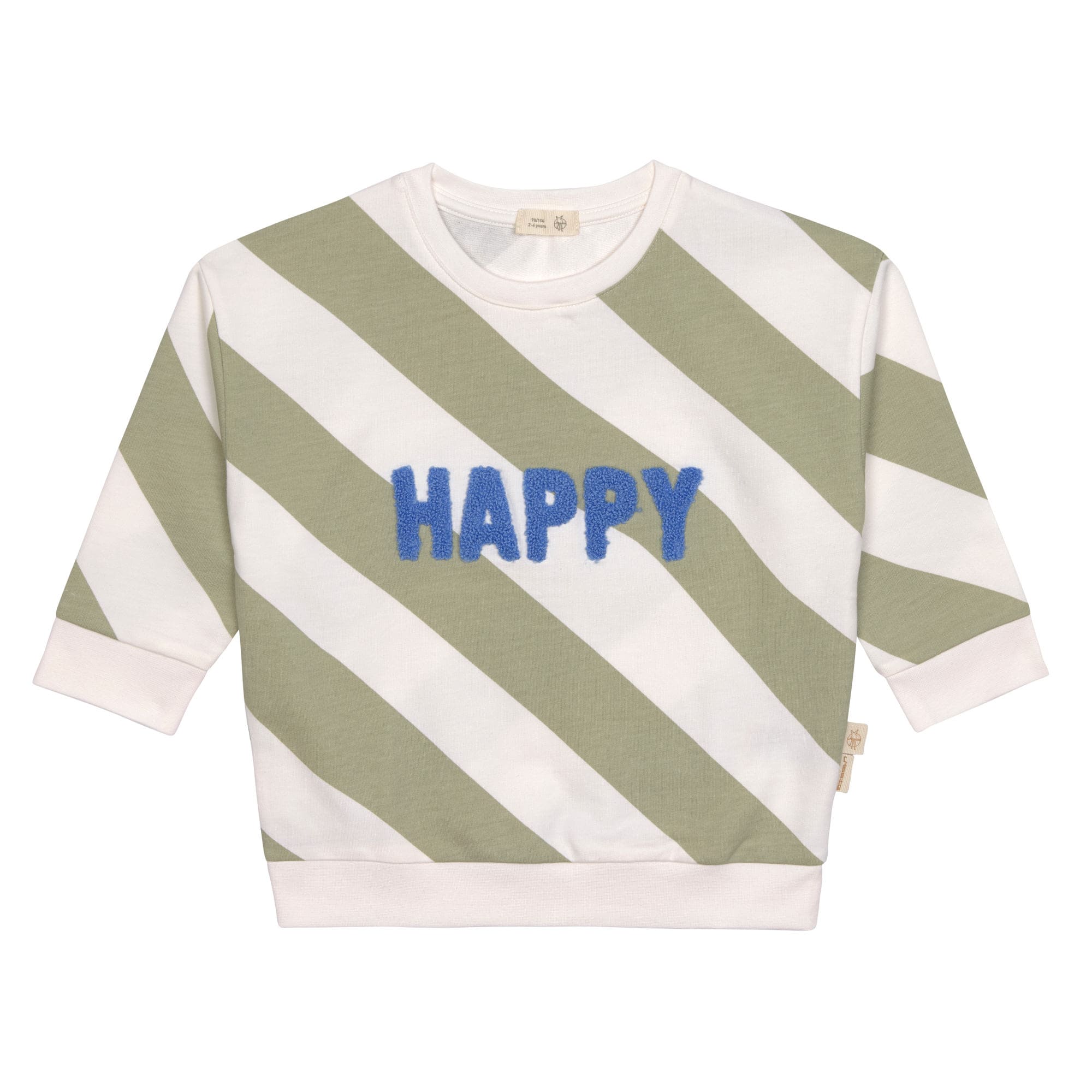 Lässig Lässig - Kids Sweater GOTS - Happy milky/light, khaki - Pearls & Swines