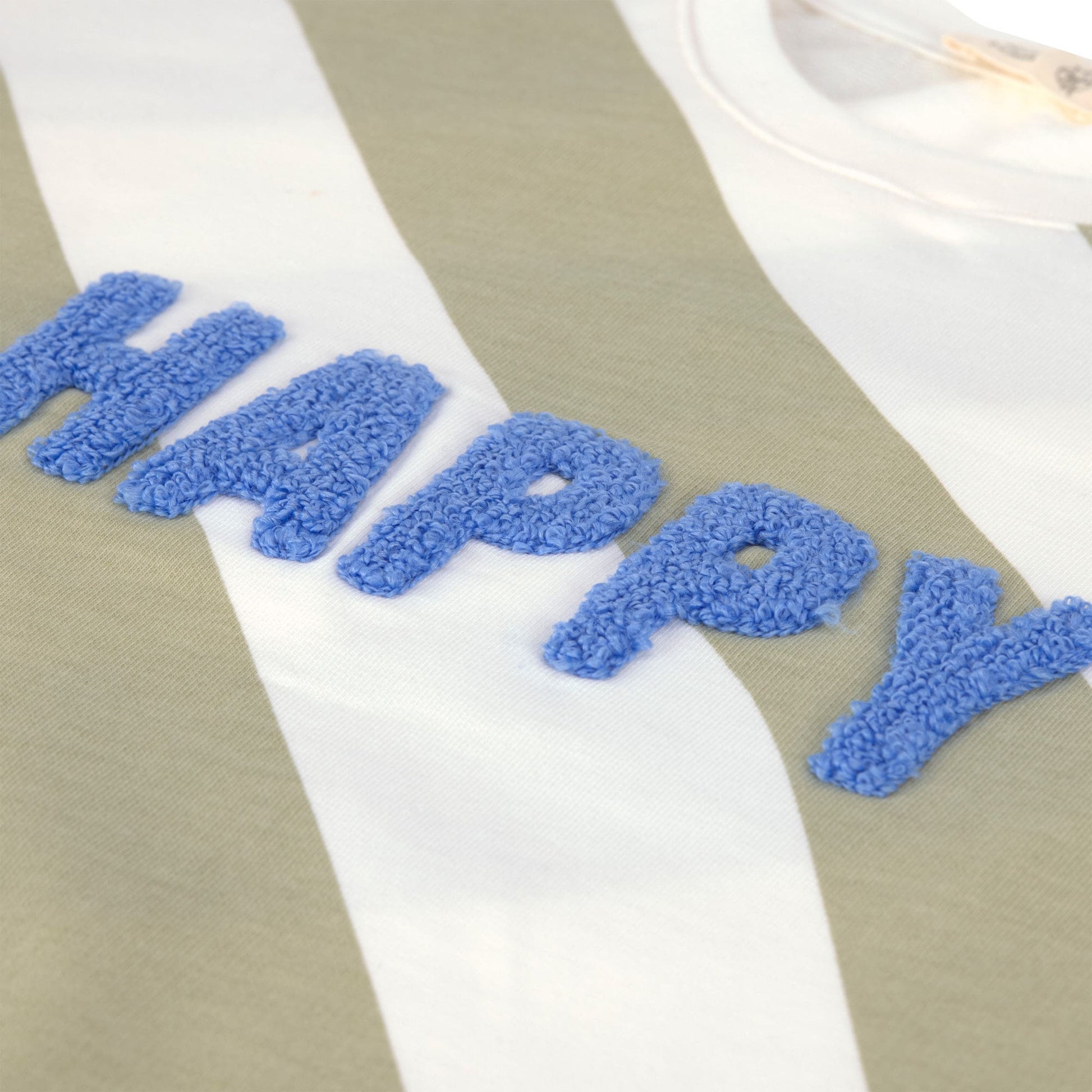 Lässig Lässig - Kids Sweater GOTS - Happy milky/light, khaki - Pearls & Swines