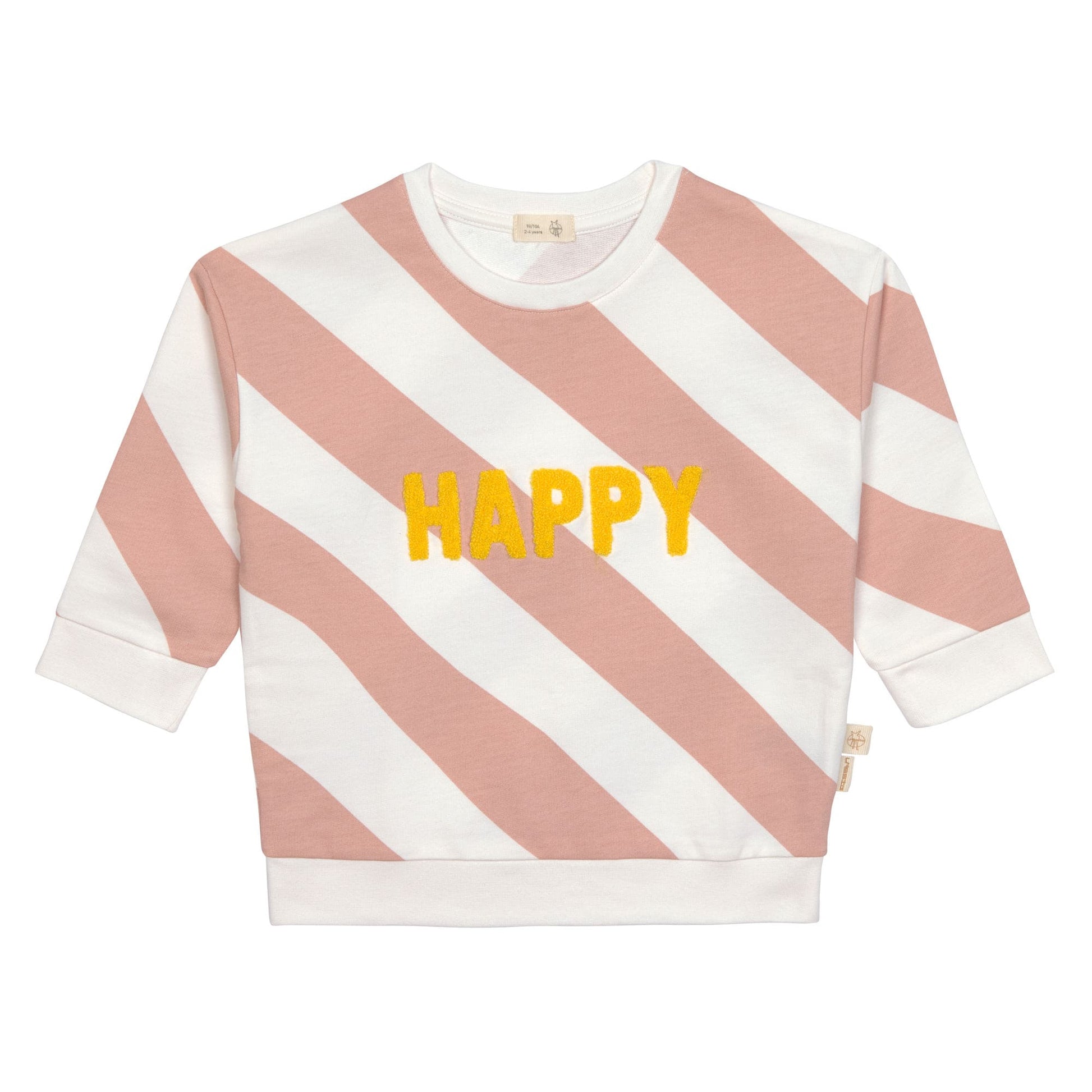 Lässig Lässig - Kids Sweater GOTS - Happy milky/peach - Pearls & Swines