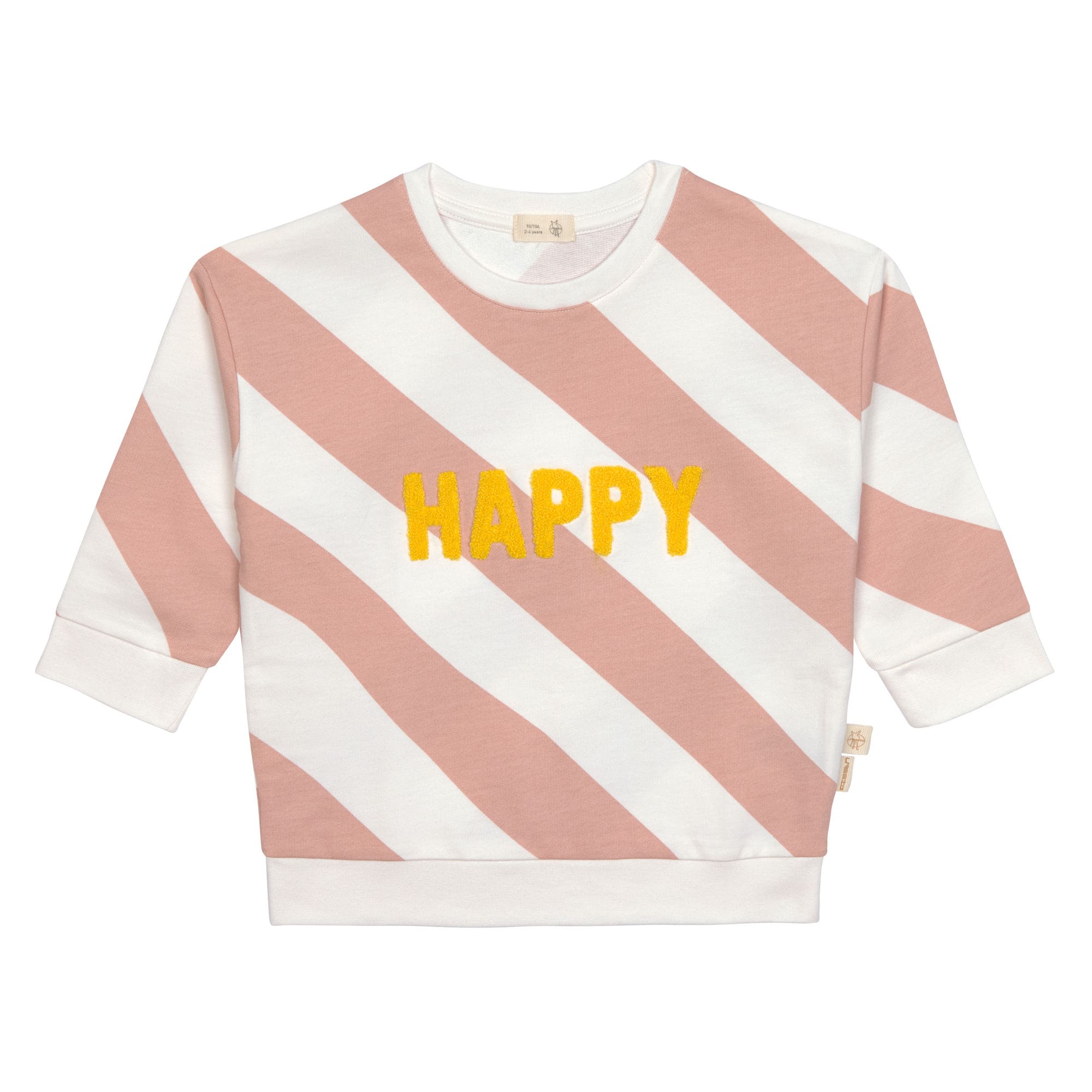 Lässig Lässig - Kids Sweater GOTS - Happy milky/peach - Pearls & Swines