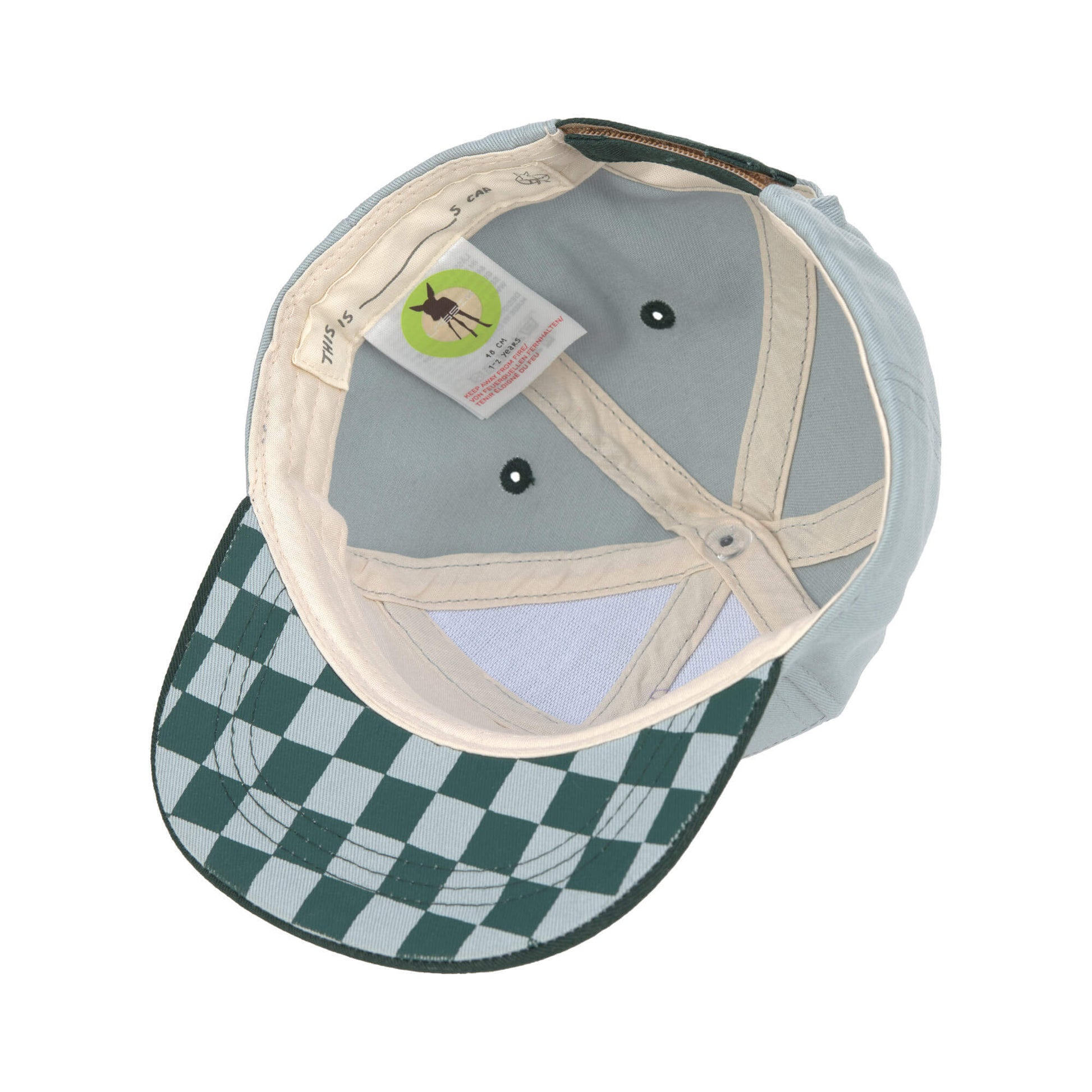 Lässig Lässig - Kids Skater Cap - Lemon light Blue/Dark Green - Pearls & Swines