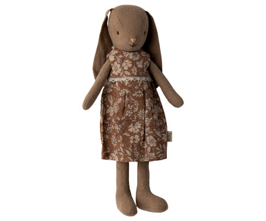 Maileg Maileg Bunny Size 2 - Brown Dress - Pearls & Swines