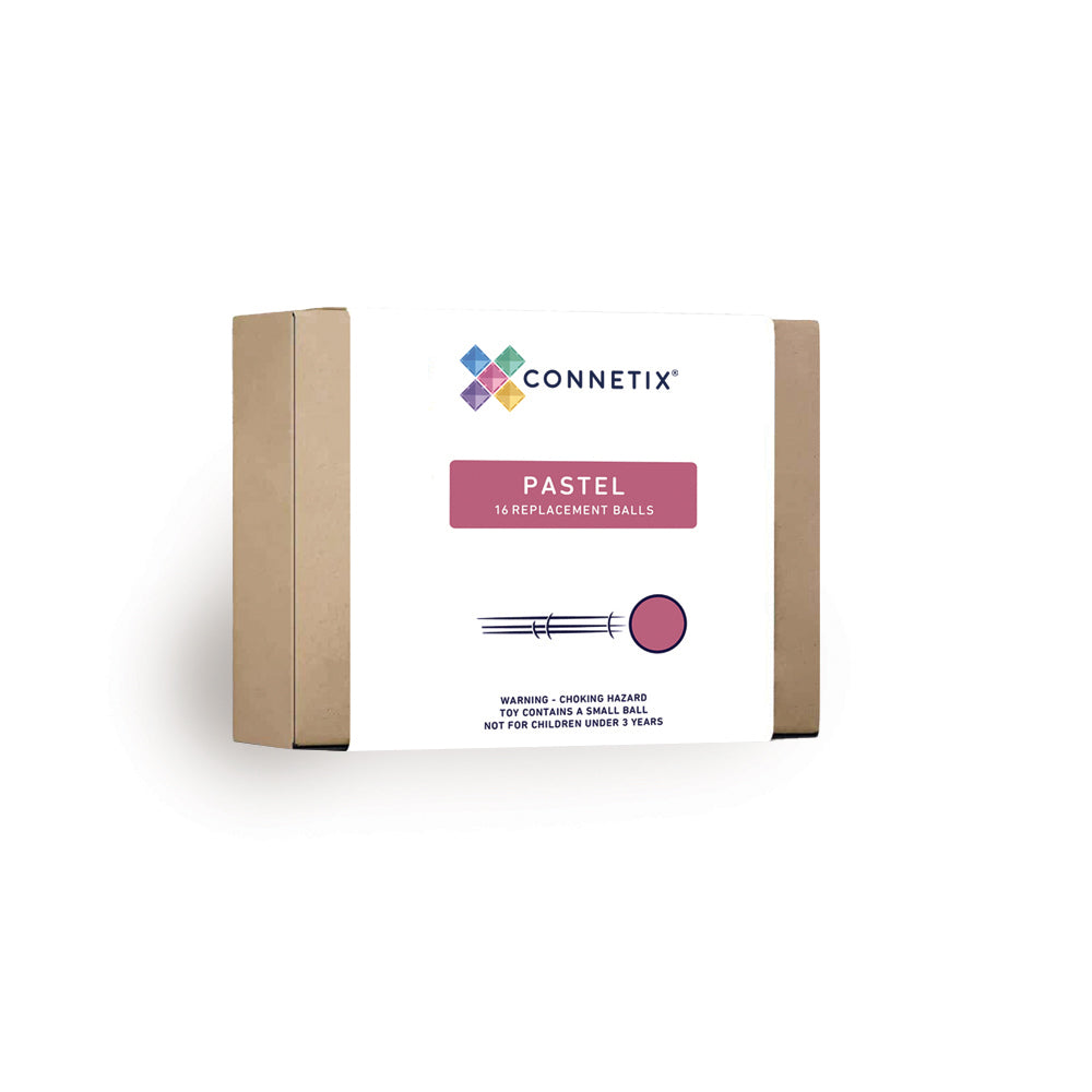 Connetix Tiles Connetix Tiles - Pastel Replacement - Ball Pack 16 Pc - Pearls & Swines