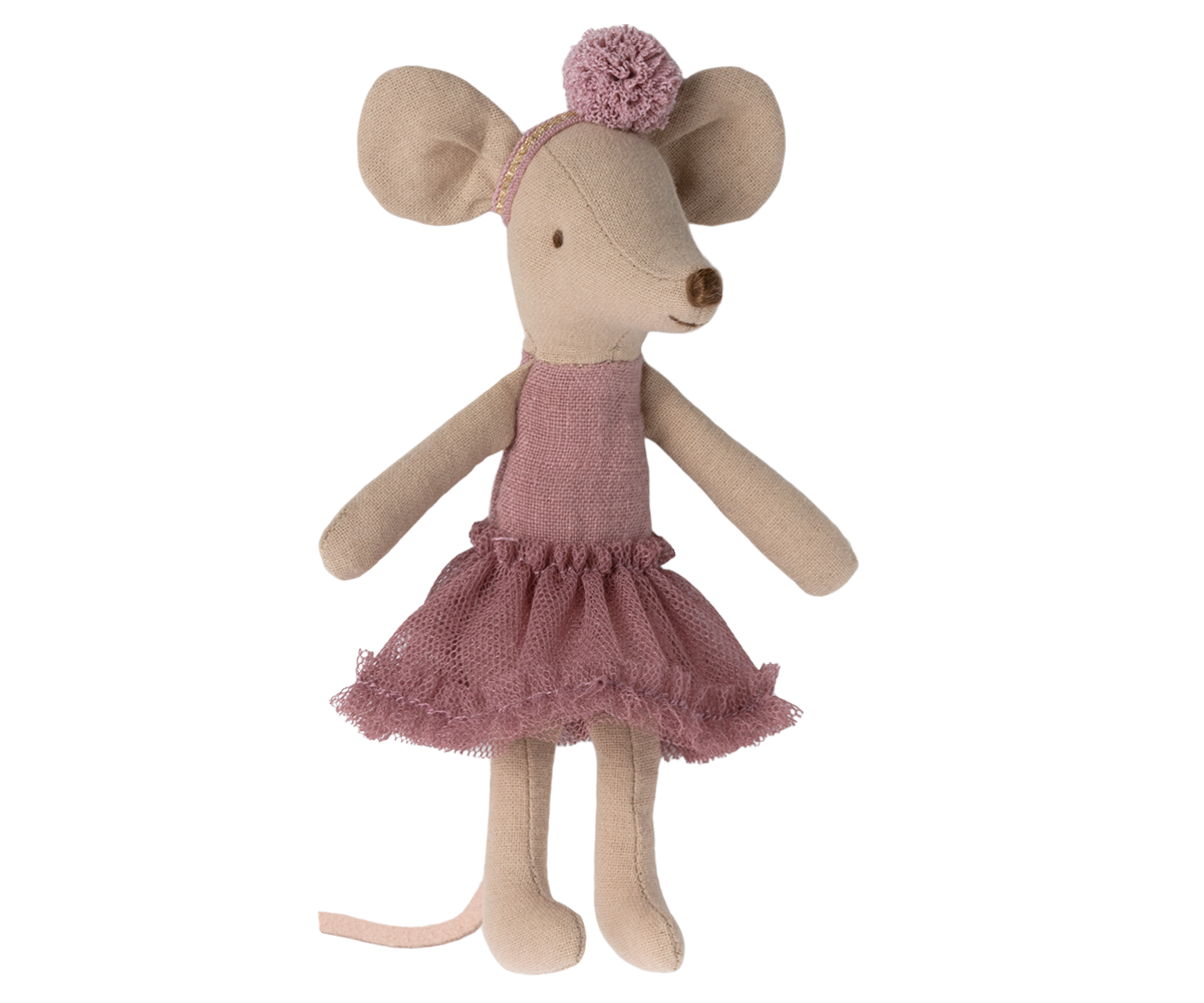 Maileg Maileg - Ballerina Mouse Big Sister - Heather - Pearls & Swines