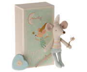 Maileg Maileg - Tooth Fairy Mouse - Little Brother in Matchbox - Pearls & Swines