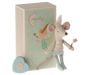 Maileg Maileg - Tooth Fairy Mouse - Little Brother in Matchbox - Pearls & Swines