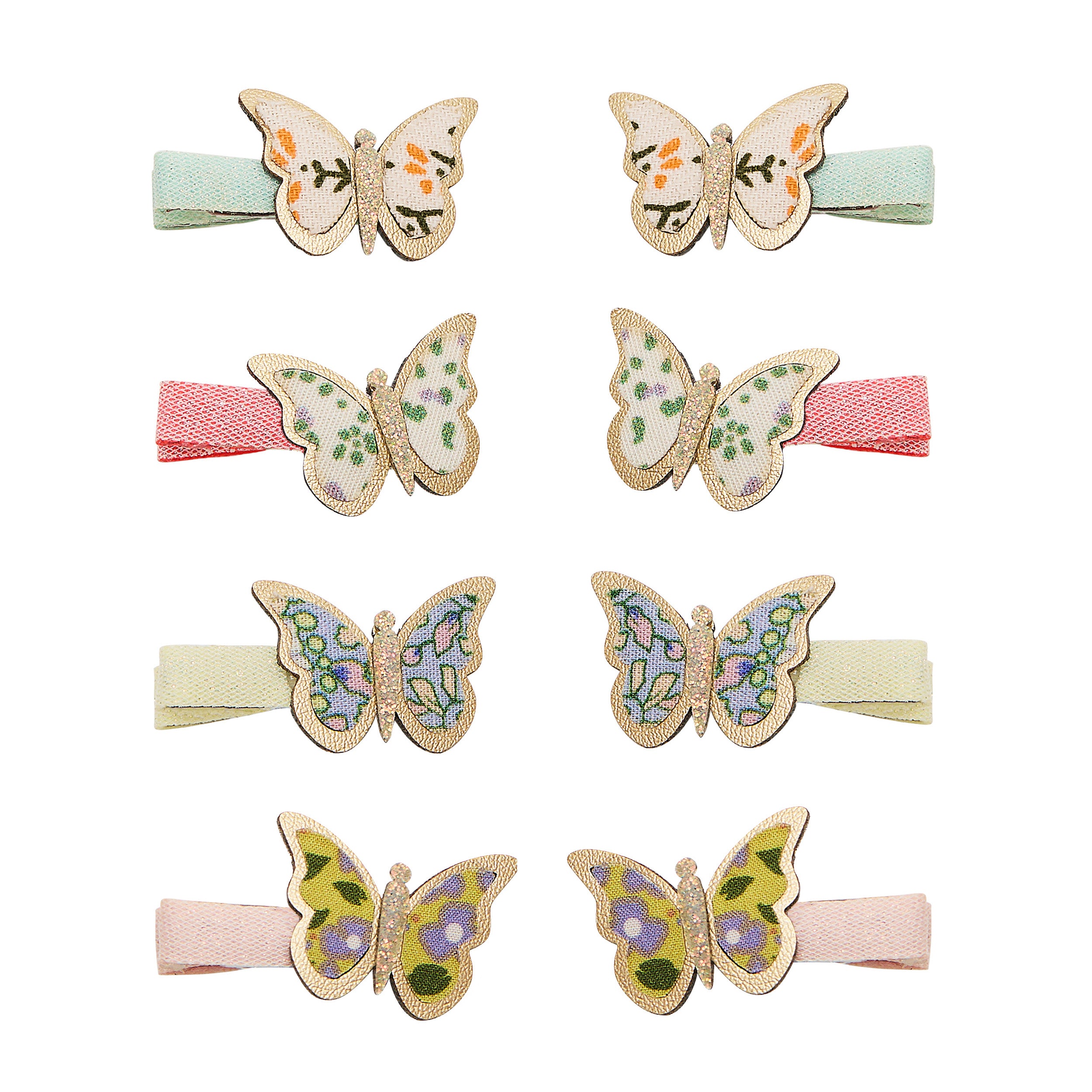Mimi & Lula Mimi & Lula - mini clips - Floral Butterfly - Pearls & Swines