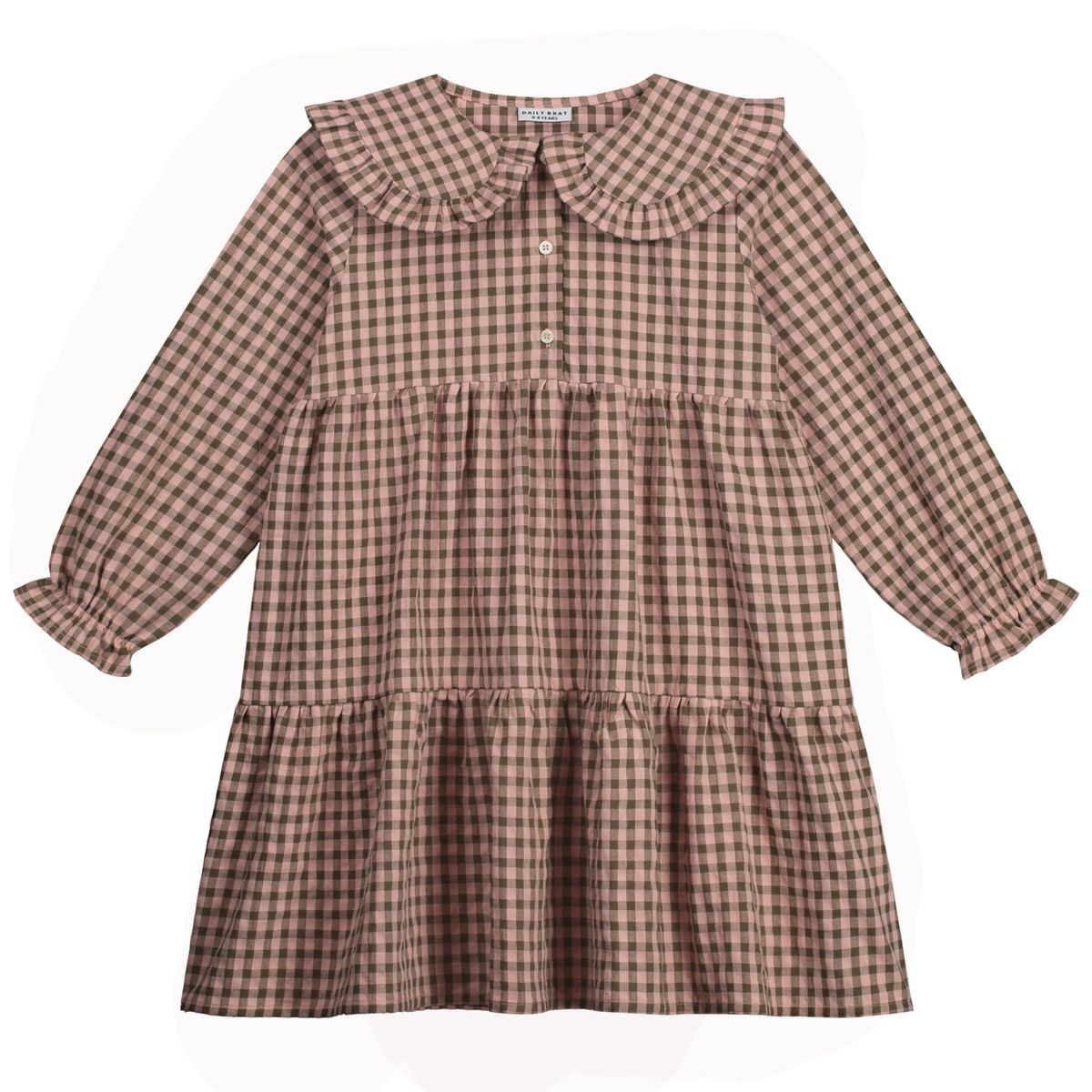 Daily Brat Daily Brat - Snugglepuff Heart Dress - Rose - Pearls & Swines