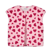 Daily Brat Daily Brat - Heart Crush Teddy Vest - Soft Pink - Pearls & Swines