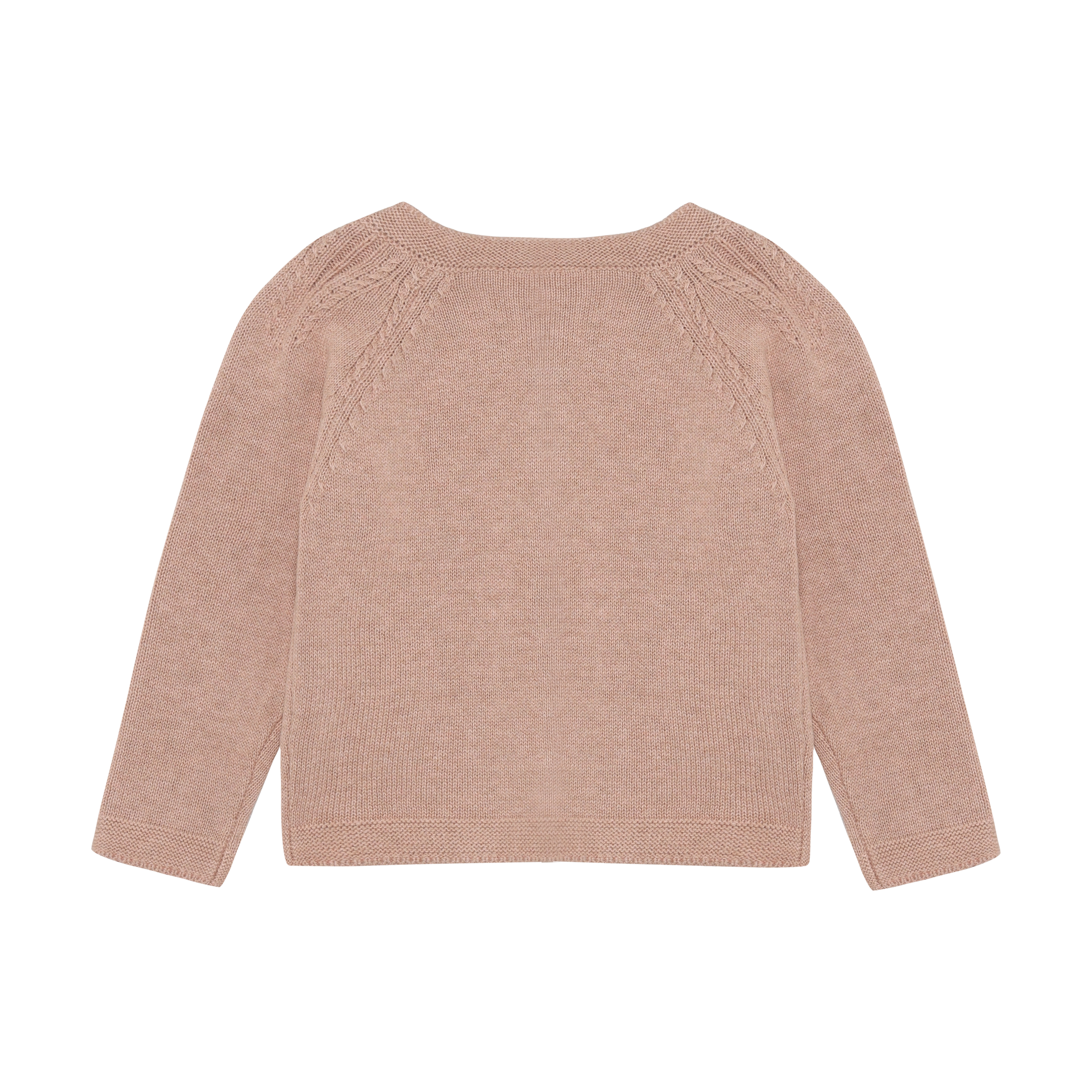 Enfant Enfant - Cardigan Knit - Adobe Rose - Pearls & Swines