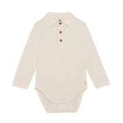 Enfant Enfant - Body LS Polo - Pearled Ivory - Pearls & Swines