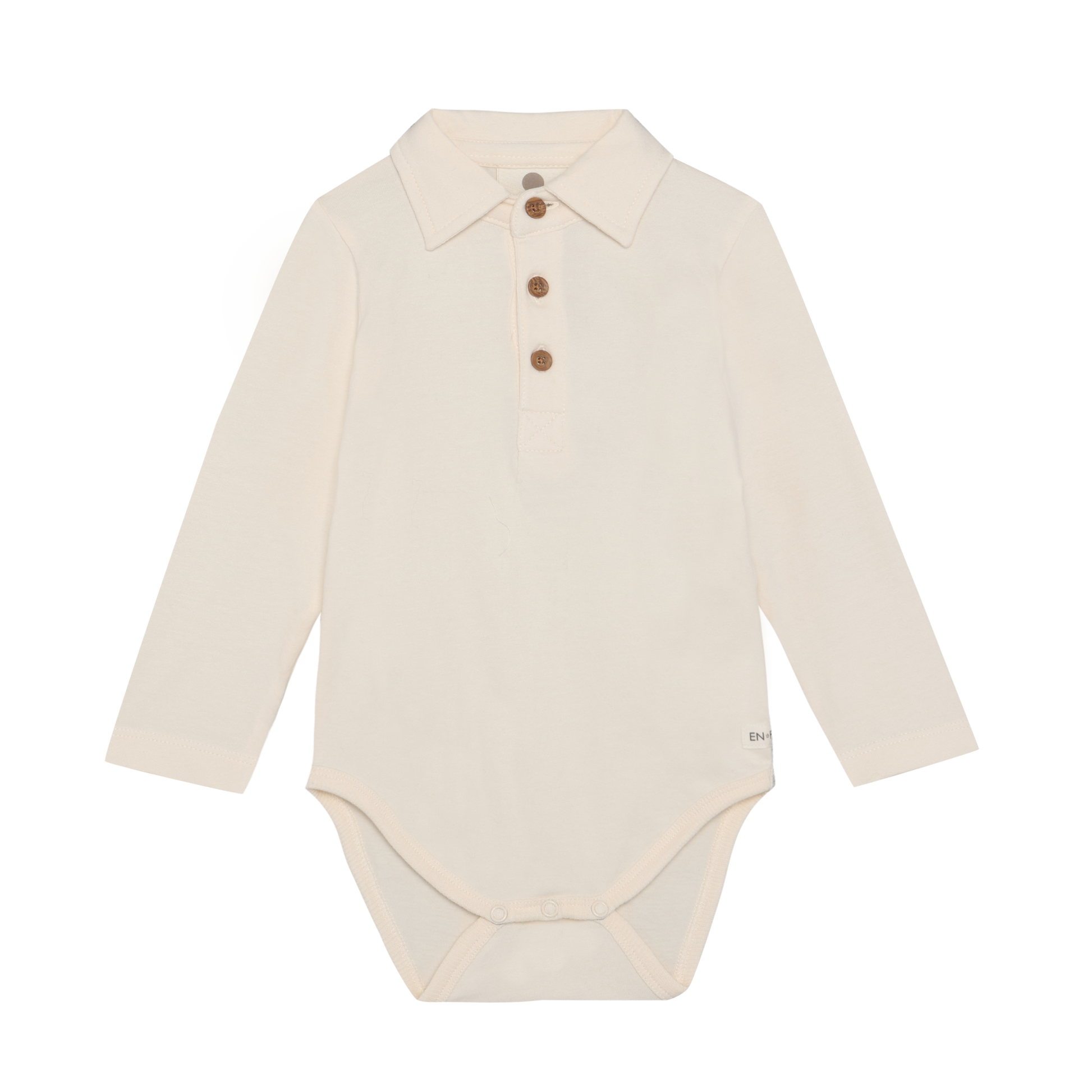 Enfant Enfant - Body LS Polo - Pearled Ivory - Pearls & Swines