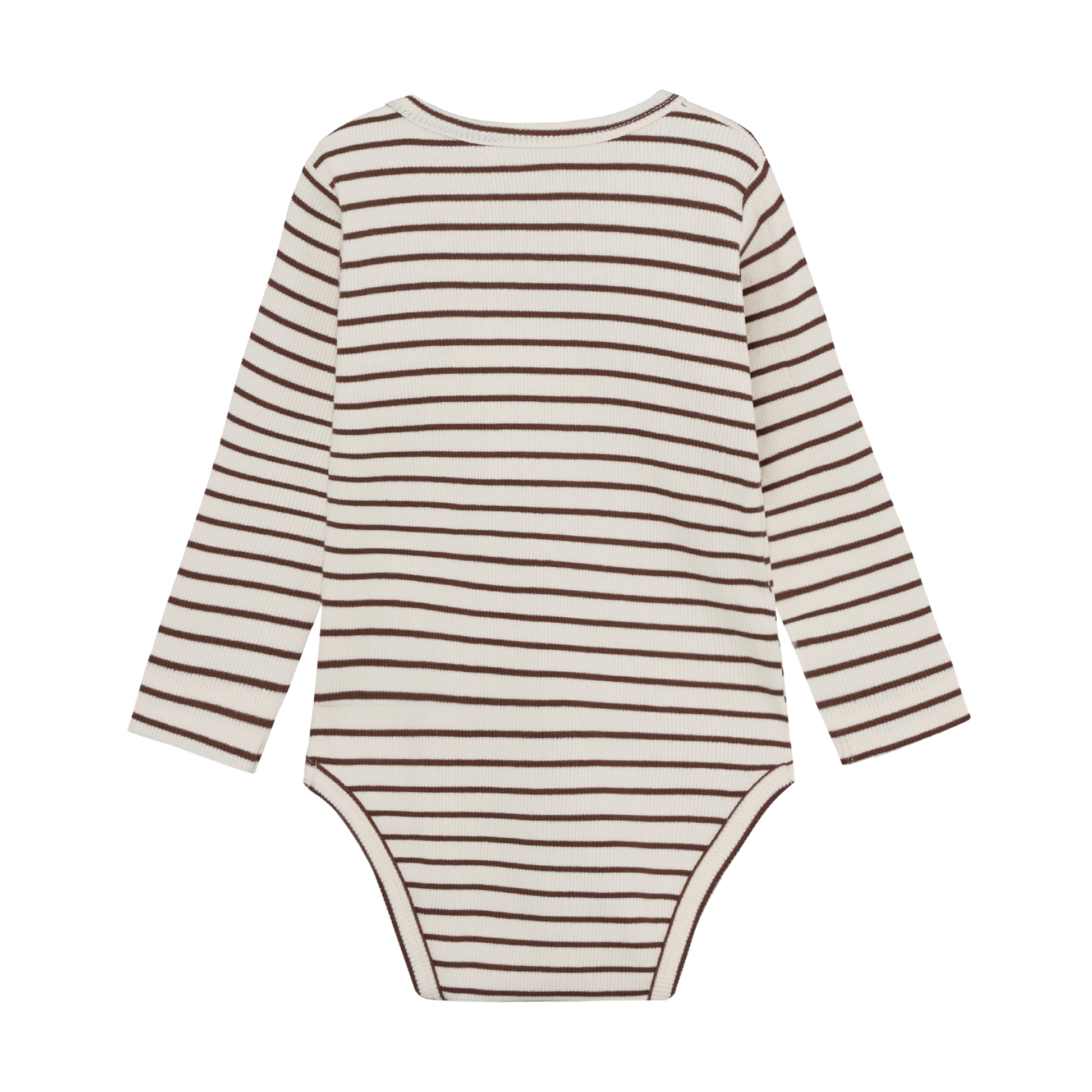 Enfant Enfant - Body LS Rib Stripe - Chestnut - Pearls & Swines