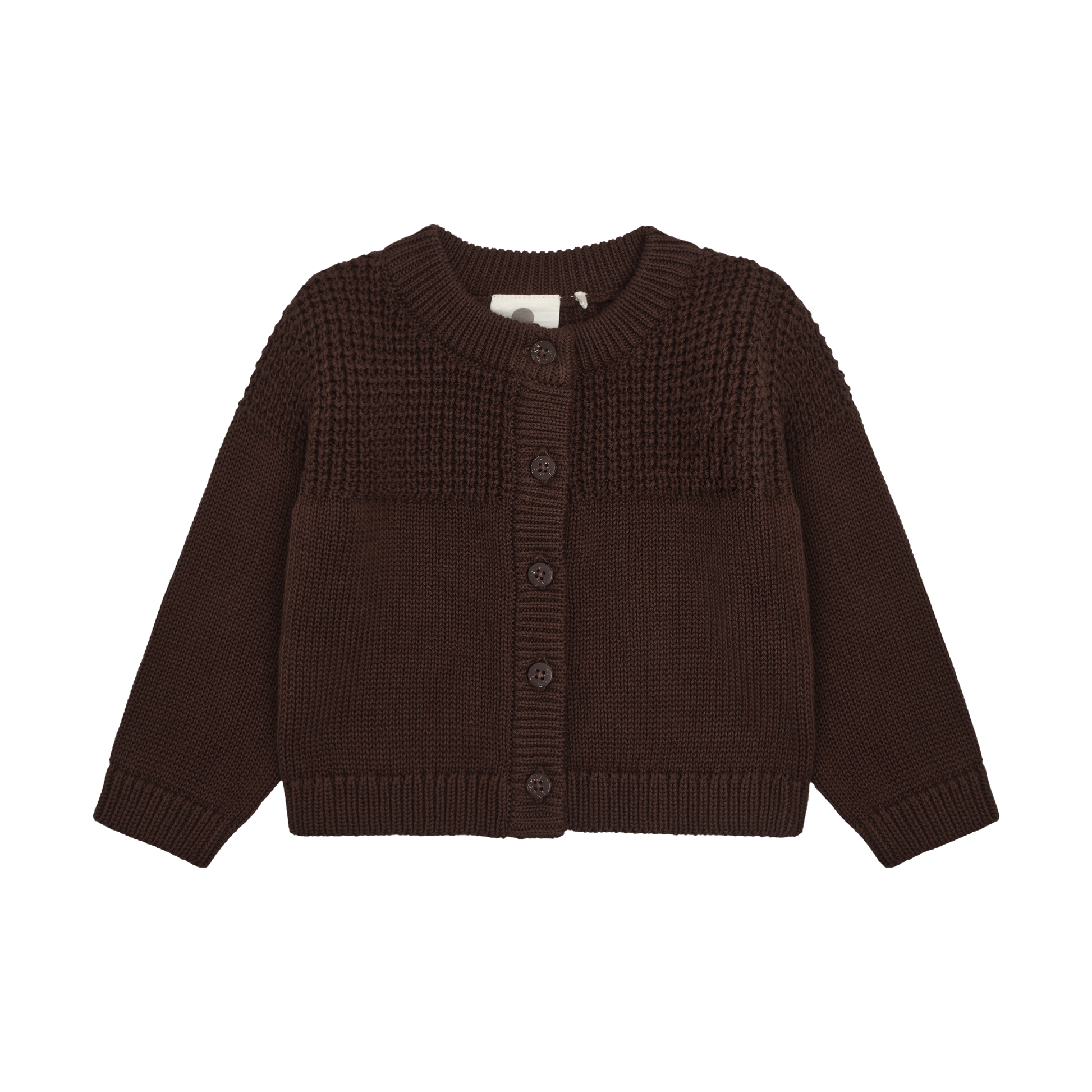 Enfant Enfant - Cardigan Knit - Chestnut - Pearls & Swines