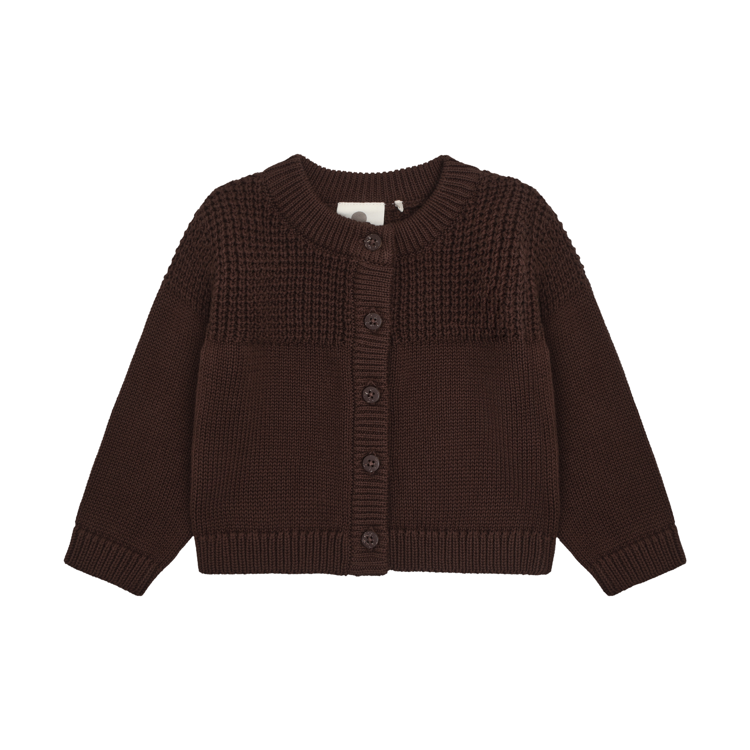 Enfant Enfant - Cardigan Knit - Chestnut - Pearls & Swines