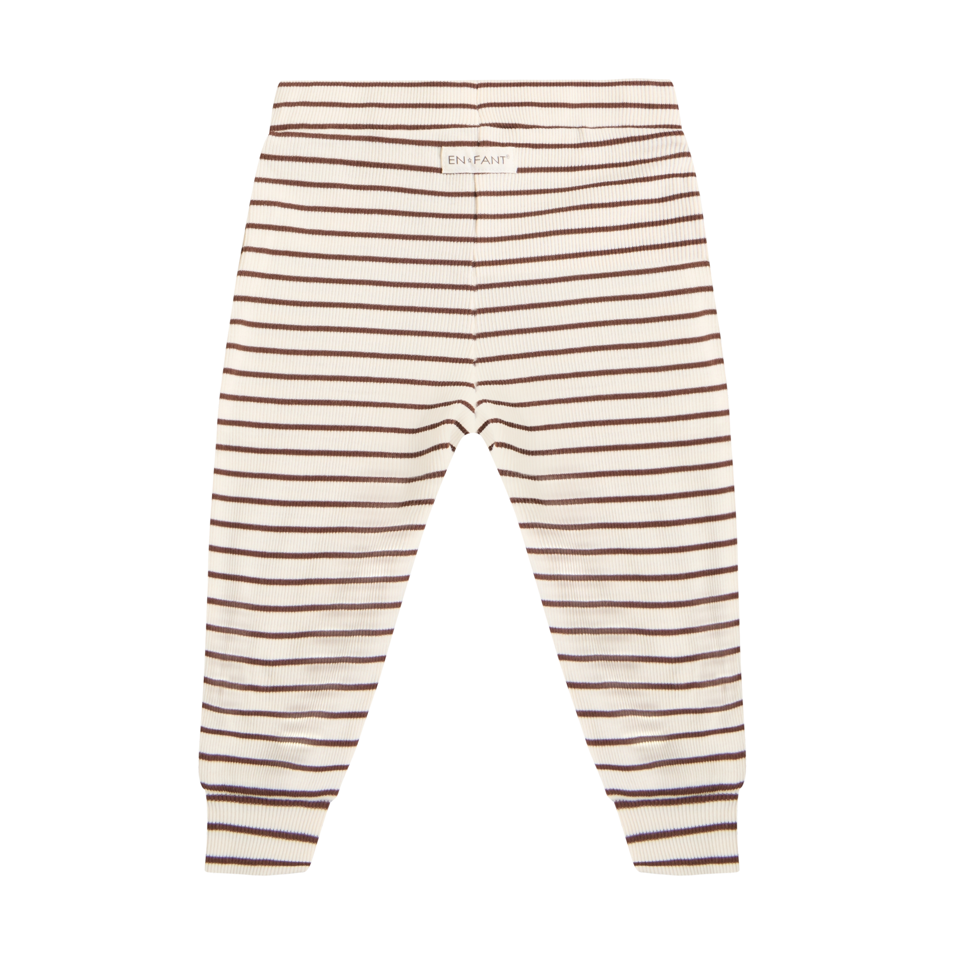 Enfant Enfant - Pants Rib Stripe - Chestnut - Pearls & Swines