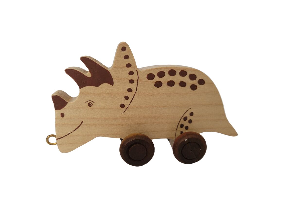 RyanTown RyanTown - Letter Train - Natural wood - Pearls & Swines