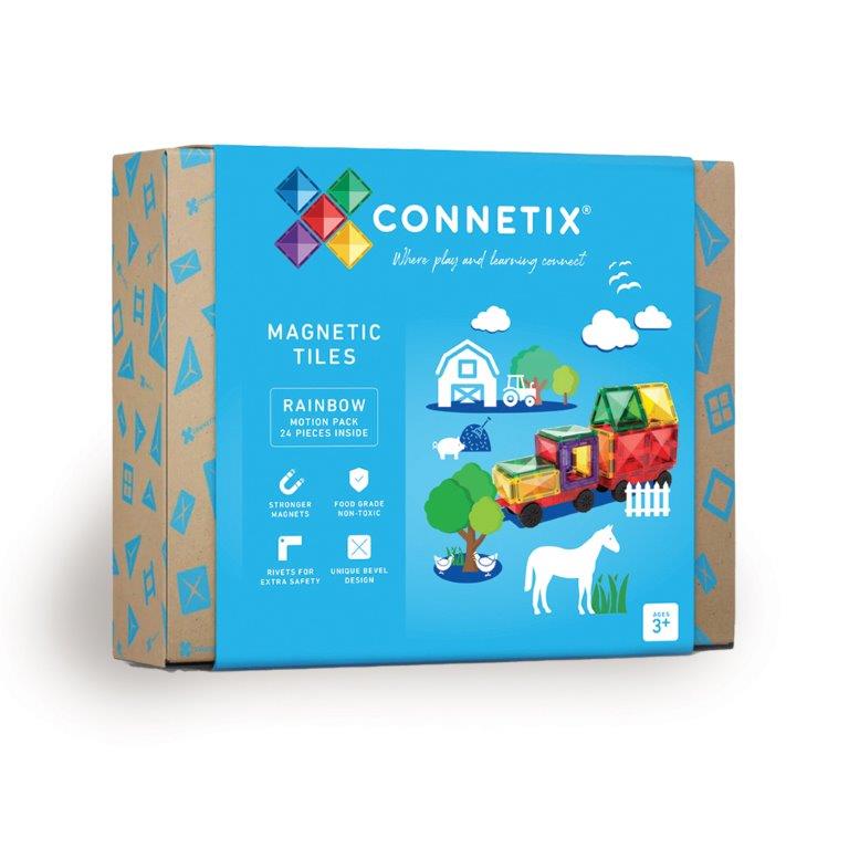Connetix Tiles Connetix Tiles - Rainbow Motion - Pack 24 pc - Pearls & Swines