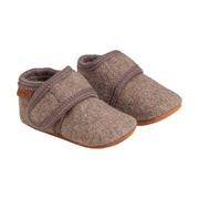Enfant Enfant - Baby Wool Slippers - Walnut - Pearls & Swines