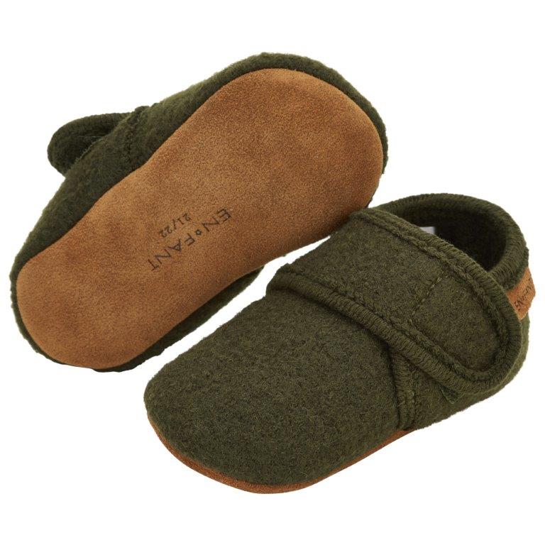 Enfant Enfant - Baby Wool Slippers - Rosin - Pearls & Swines