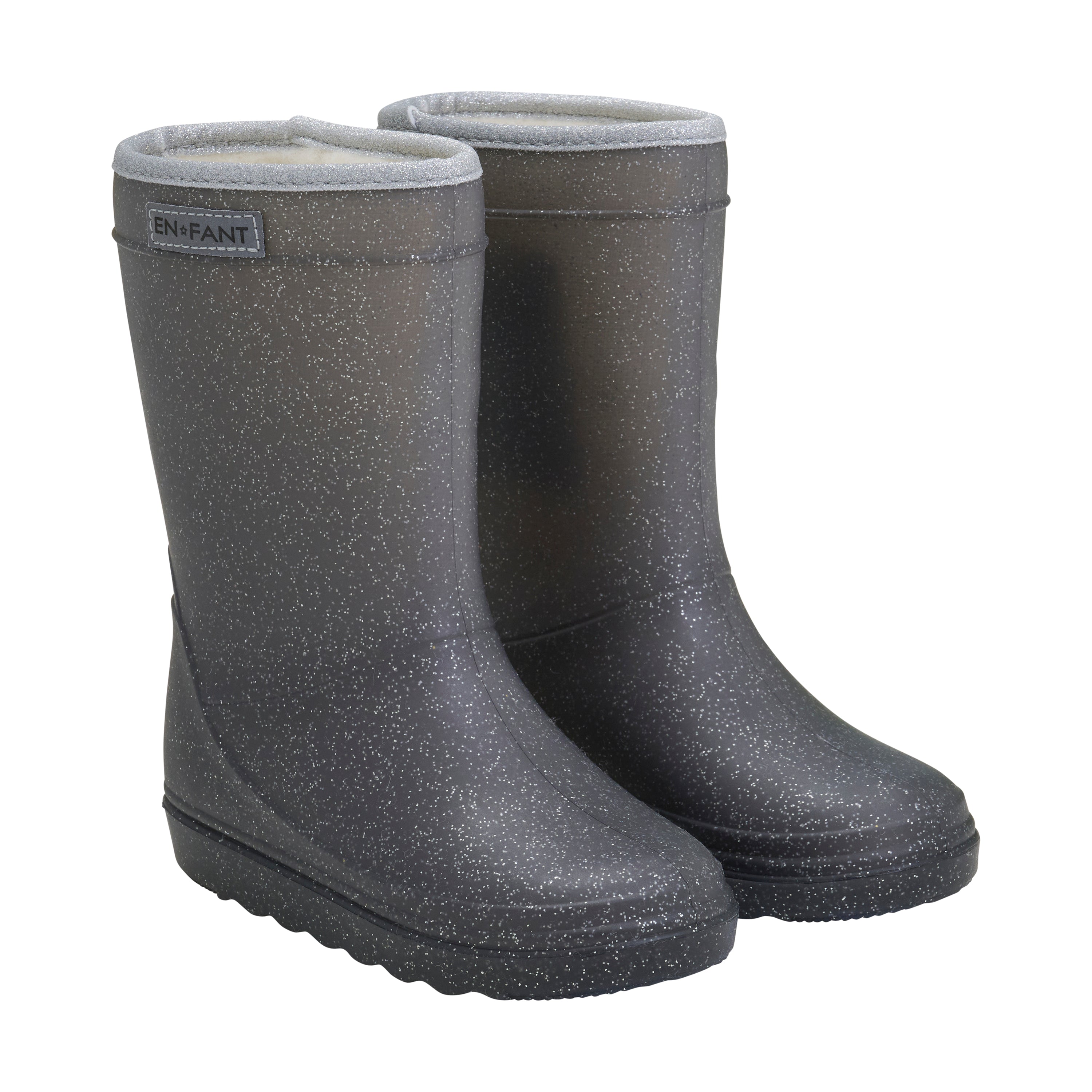 Enfant Enfant - Thermo Boot Glitter - Ebony - Pearls & Swines