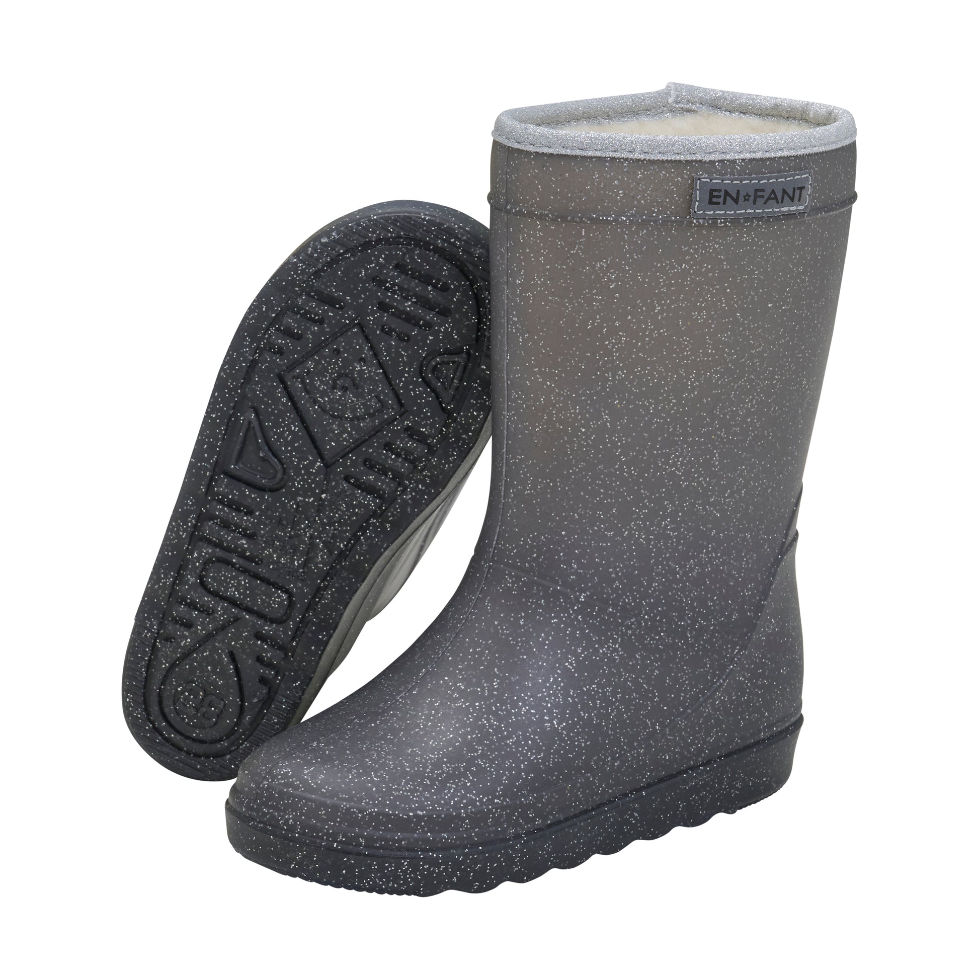 Enfant Enfant - Thermo Boot Glitter - Ebony - Pearls & Swines