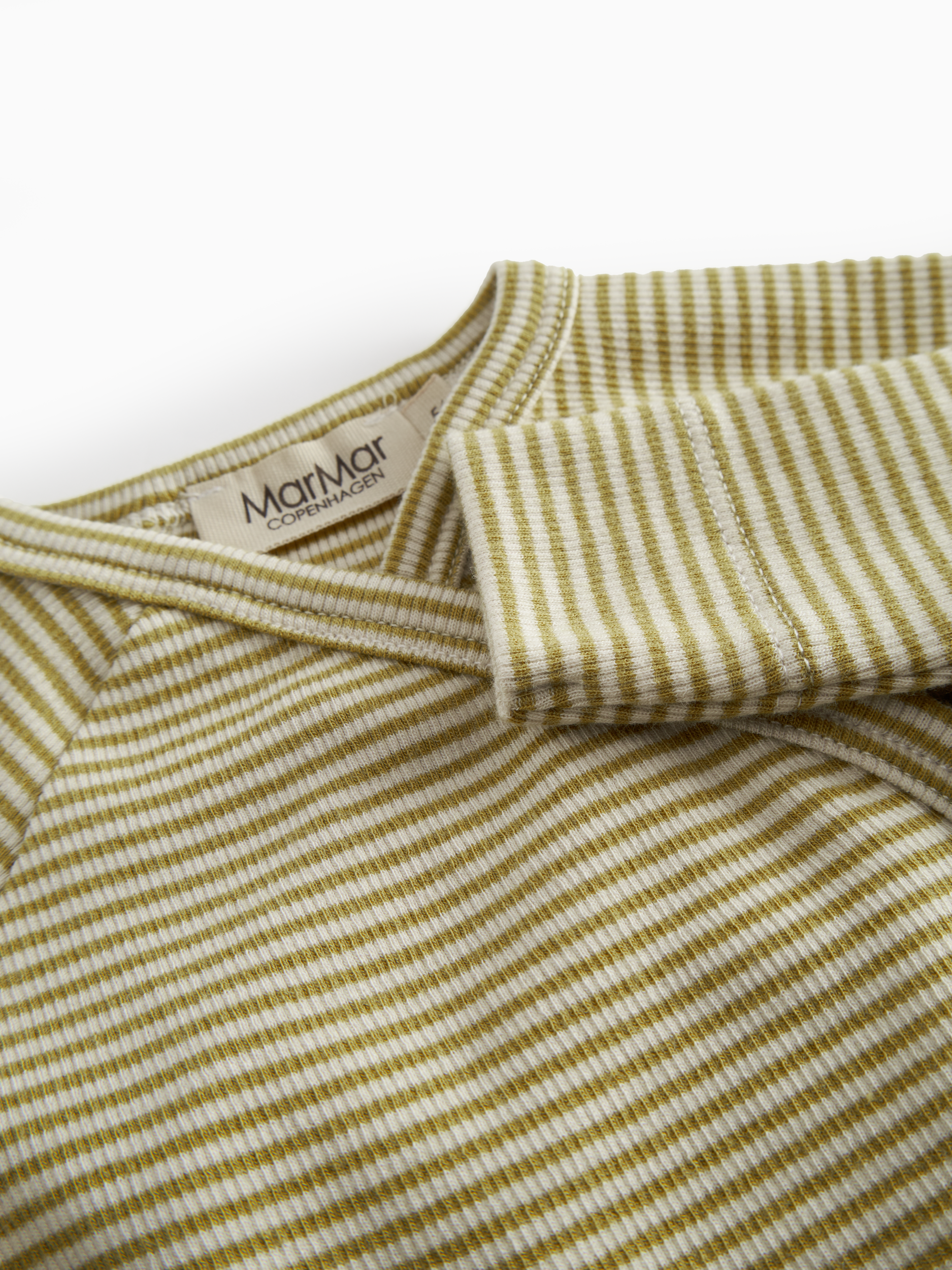 MarMar Copenhagen - Premature Bellis Modal Fine Rib - Olive Stripe