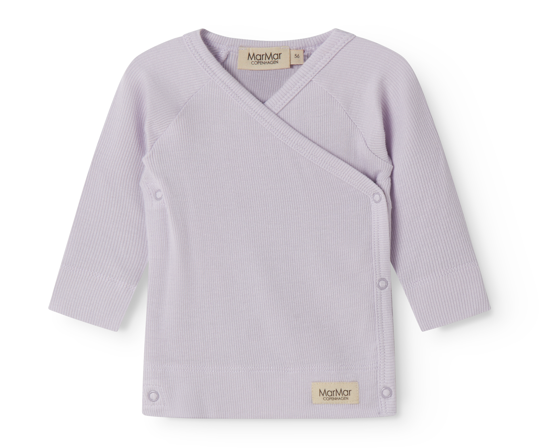 MarMar Copenhagen MarMar Copenhagen - Tuti Wrap LS Micro Modal Premature - Sweet Violet - Pearls & Swines