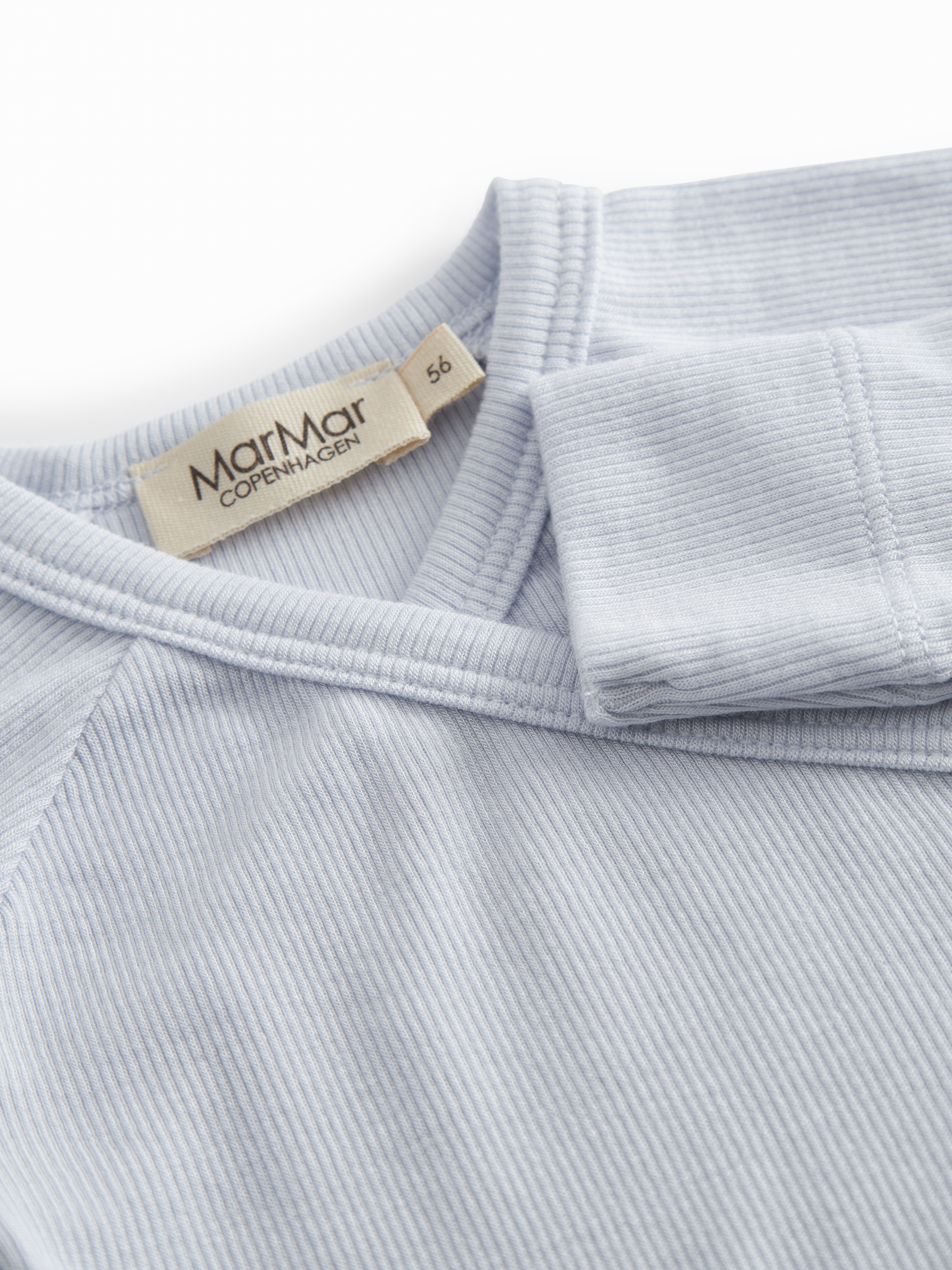 MarMar Copenhagen MarMar Copenhagen - Tuti Wrap LS Micro Modal Premature - Blue Mist - Pearls & Swines