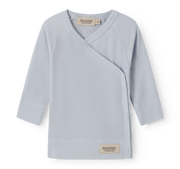 MarMar Copenhagen MarMar Copenhagen - Tuti Wrap LS Micro Modal Premature - Blue Mist - Pearls & Swines