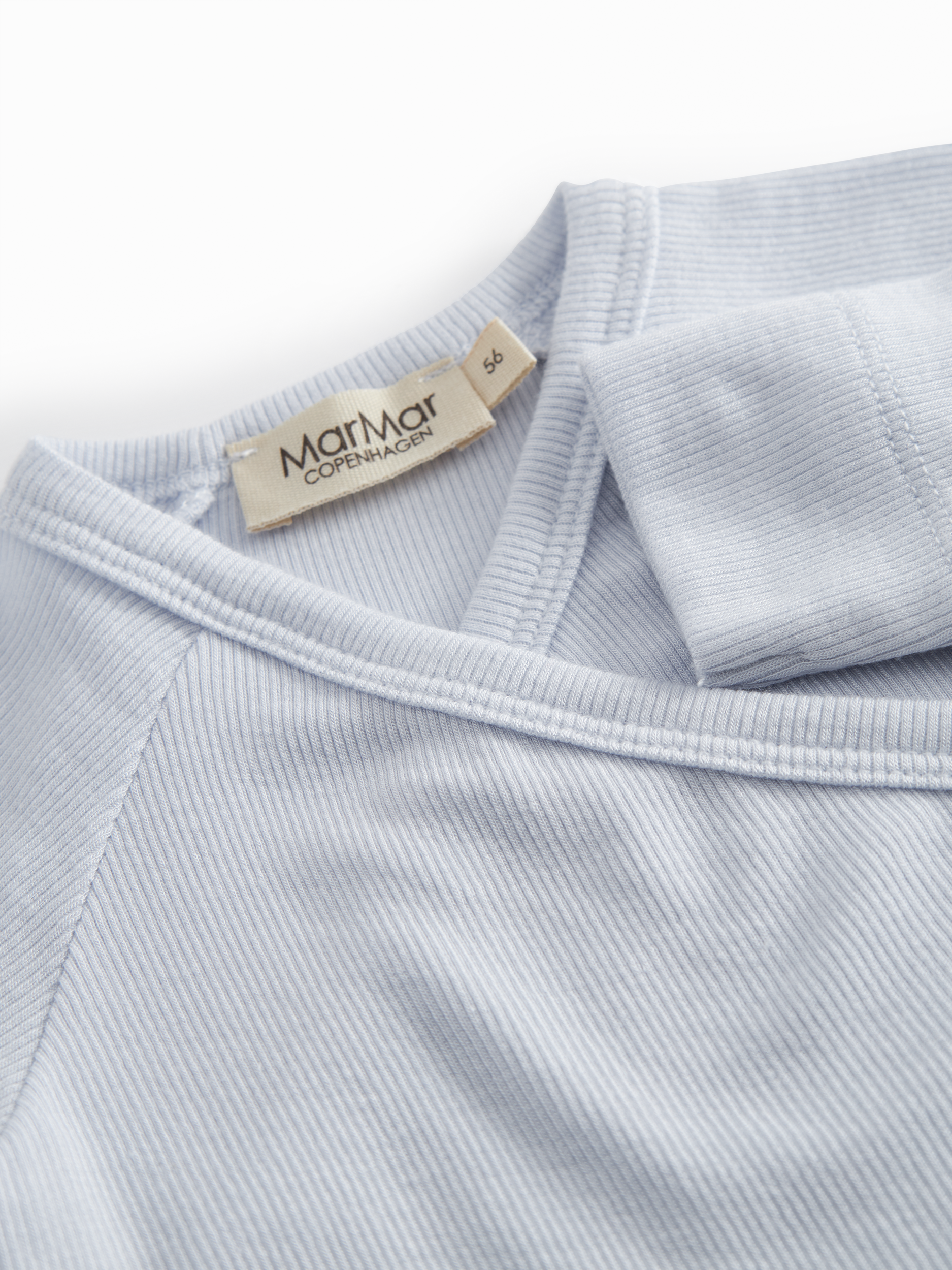 MarMar Copenhagen MarMar Copenhagen - Rulo Micro Modal Body Newborn - Blue MIst - Pearls & Swines