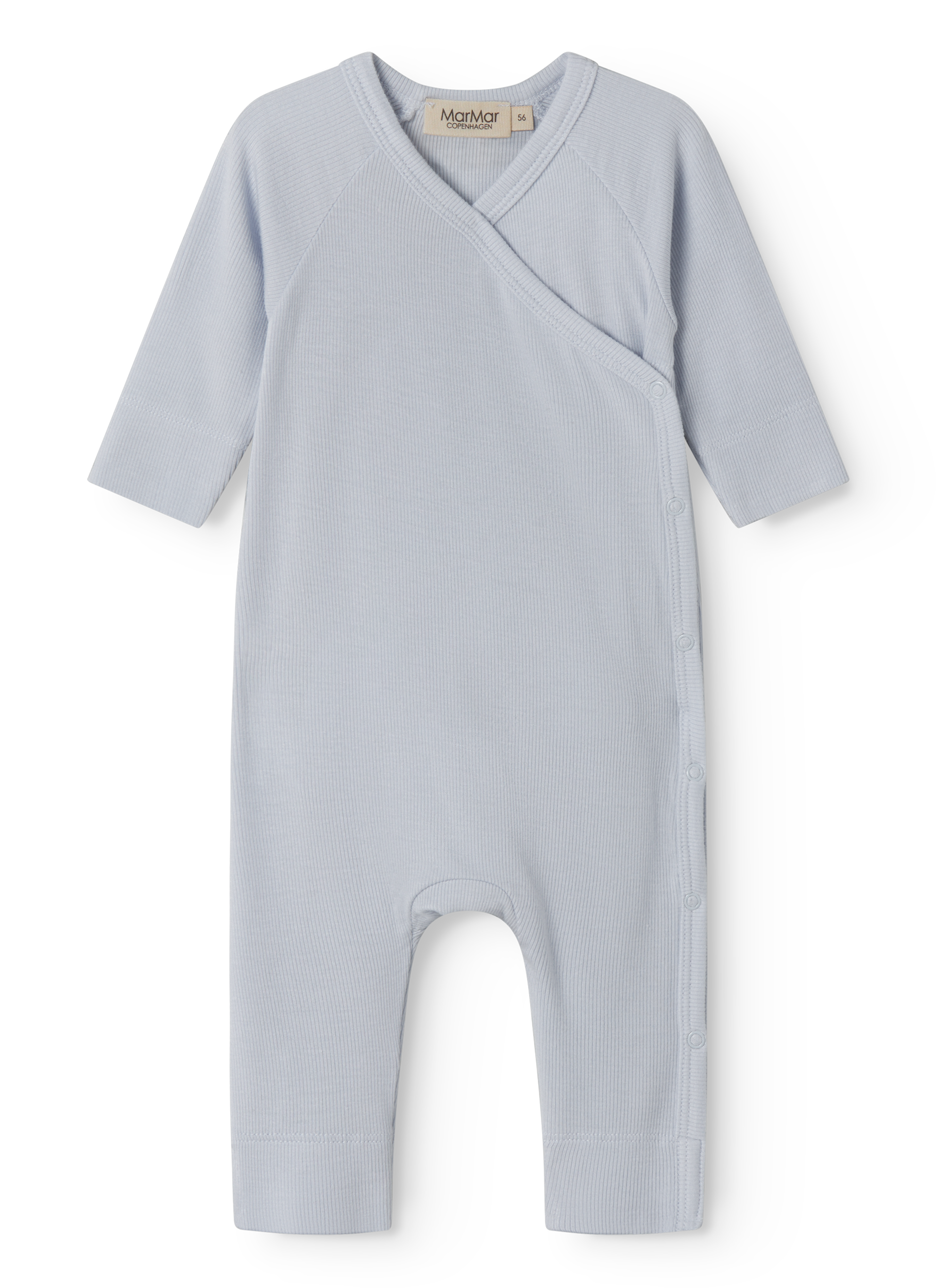 MarMar Copenhagen MarMar Copenhagen - Rulo Micro Modal Body Newborn - Blue MIst - Pearls & Swines