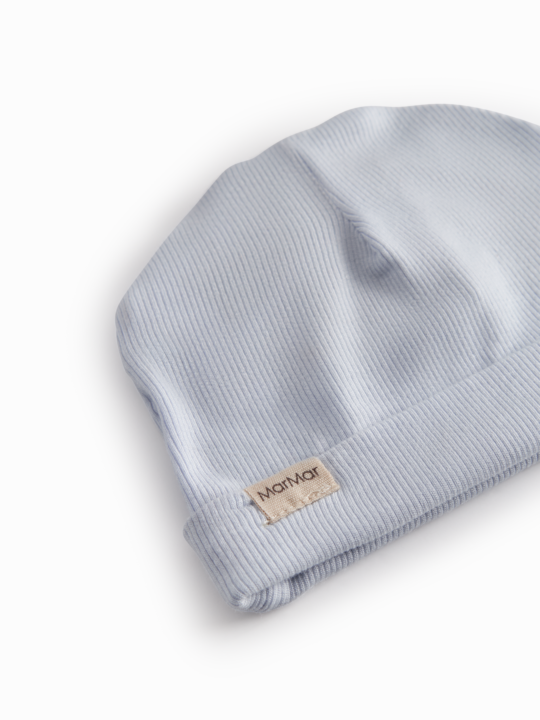 MarMar Copenhagen MarMar Copenhagen - Newborn Aiko Beanie - Blue MIst - Pearls & Swines