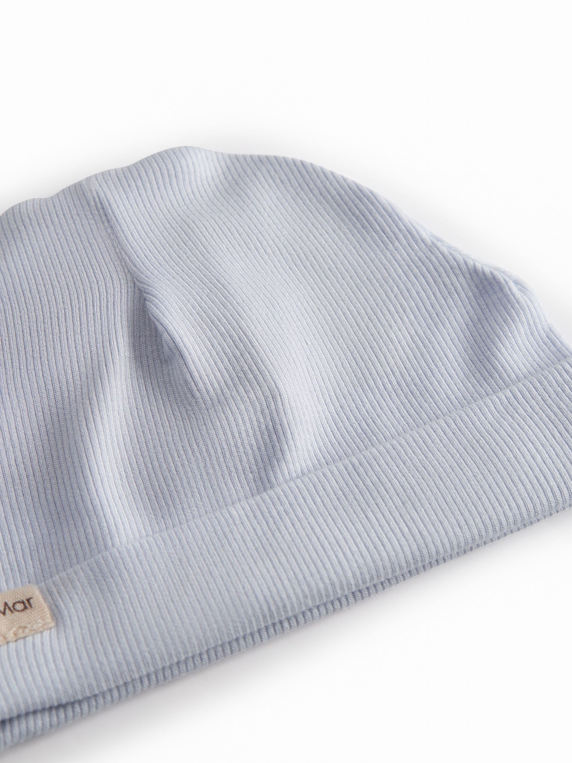 MarMar Copenhagen MarMar Copenhagen - Newborn Aiko Beanie - Blue MIst - Pearls & Swines