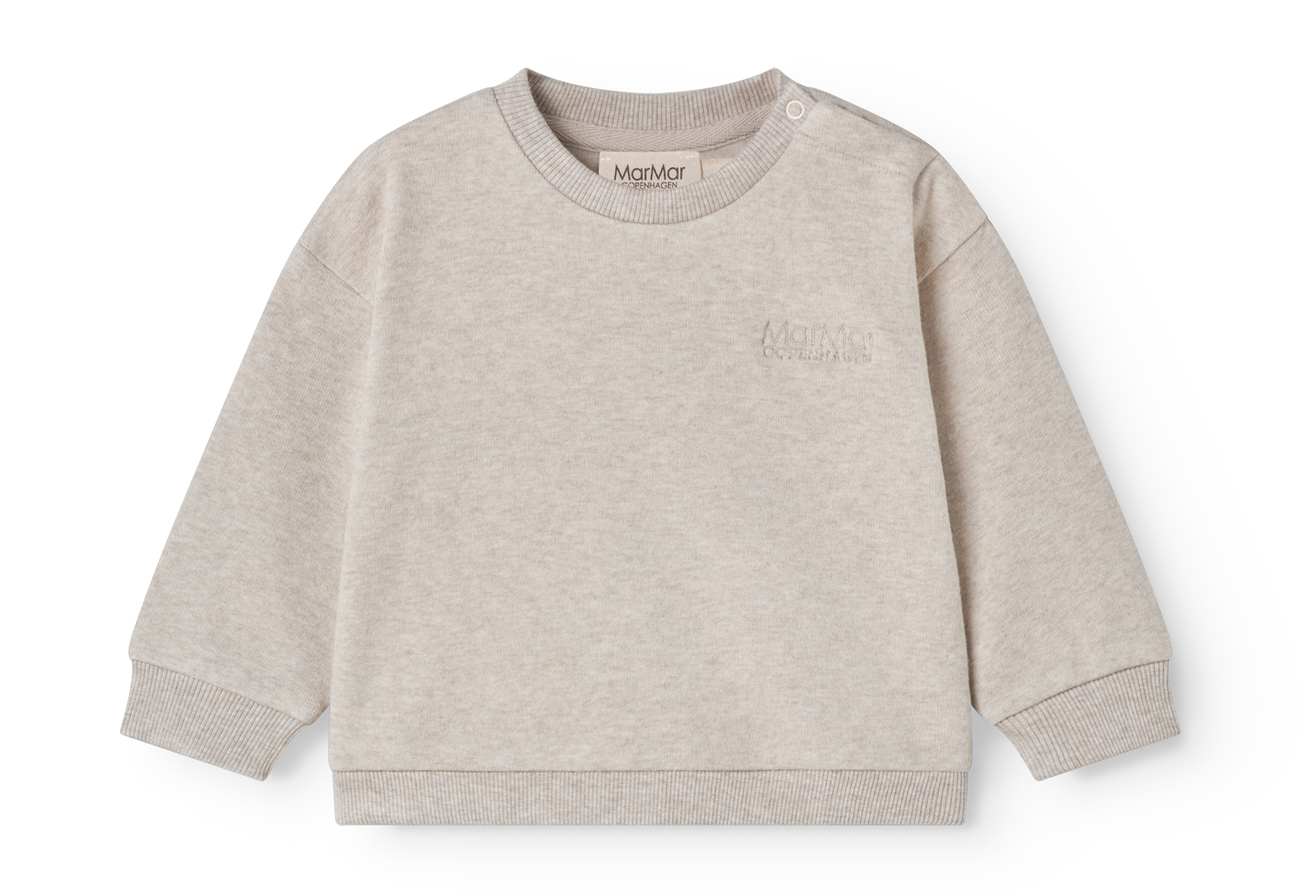 MarMar Copenhagen - Tammas B modal Sweat - Beige Melange