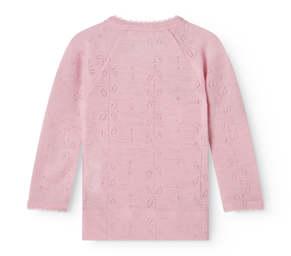 MarMar Copenhagen MarMar Copenhagen - Tuti Wrap Wool Pointelle Newborn - Soft Berry - Pearls & Swines
