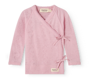 MarMar Copenhagen MarMar Copenhagen - Tuti Wrap Wool Pointelle Newborn - Soft Berry - Pearls & Swines