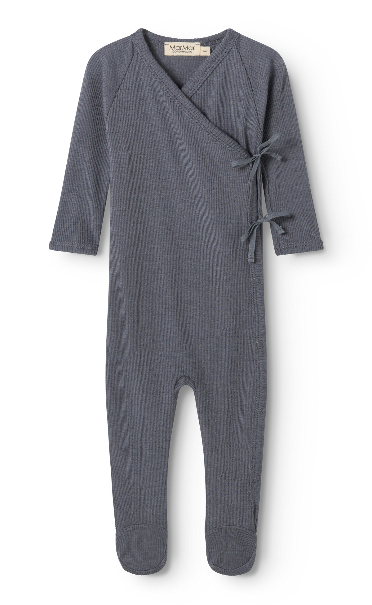 MarMar Copenhagen MarMar Copenhagen - Rubetta Wool Rib Newborn - Rainstorm - Pearls & Swines
